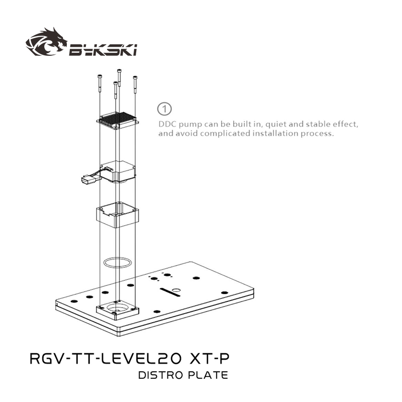 Bykski RGV-TT-LEVEL20XT-P Pias - Distro Plate Ddc Pump Combo recensione e prezzo